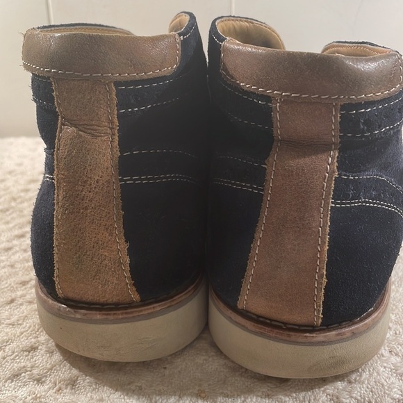 G H Bass Baltimore Blue Suede Oxford Ankle Boot Unisex - Picture 4 of 10